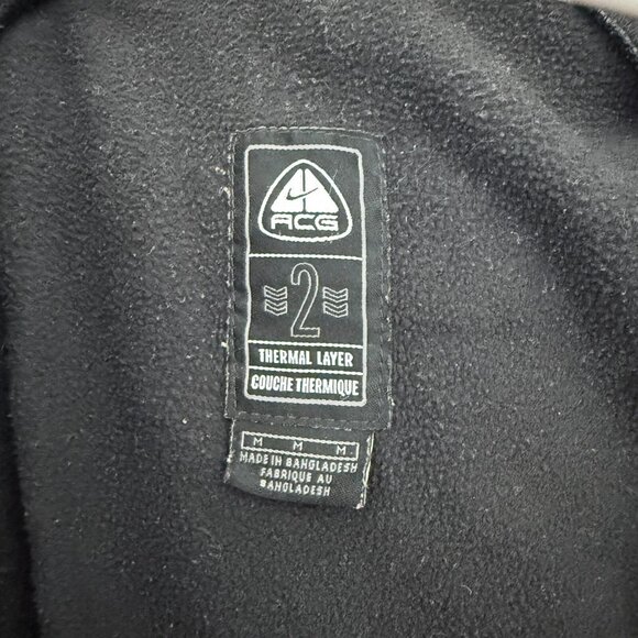 Nike ACG 3 In 1 Jacket Mens M Gray Full Zip Hooded Fleece Line Thermal Layer - Picture 3 of 12